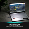 Picture of Daffodil USB LED Light - 8 Super Bright LED Reading Lamp - No Batteries Needed - PC & Mac Compatible (ULT05 Silver)