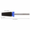 Picture of PANA 3/32" Shank 5-in-1 Nail Carbide Bit - (Triple Coarse - Medium Grit, DLC Black) - Two Way Rotate use for Both Left and Right Handed Fast remove Acrylic or Hard Gel Machine