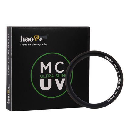 Picture of Haoge 37mm Ultra Slim MC UV Protection Multicoated Ultraviolet Lens Filter for Canon Nikon Sony Minolta Pentax Olympus Panasonic Leica Zeiss Tamron Digital Camera DSLR Lens