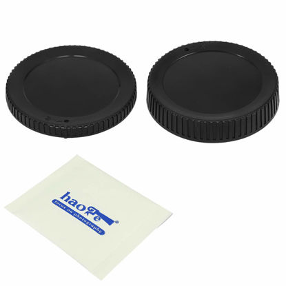 Picture of Haoge Camera Body Cap and Rear Lens Cap Cover Kit for Nikon Z Mount Camera Lens Z7II Z6II Z50 Z6 Z7 Replaces LF-N1 BF-N1