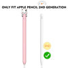 Picture of NIUTRENDZ Cute Cow Apple Pencil Case for Apple Pencil 2nd Generation Case Silicone Protective Cover Sleeve Skin Accessories (Pink)