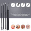 Picture of Pimple Popper Tool Kit 10 Pcs, MENOLY Newest Blackhead Remover Pimple Comedone Extractor Tools for Easy and Fast Removal of Blackheads, Pimples and Blemish on Face, with Elaborate Leather Bag