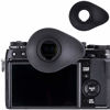 Picture of JJC Oval Shape Eyecup Eyepiece Eyeshade EC-XH W Replacement for Fuji X-T5 X-T4 X-T3 X-T2 XT4 XT3 XH2 GFX100S GFX100 GFX 50S GFX50S II Camera Viewfinder Replace Fuji Eye Cup EF-XTS EF-XTM EF-XTL EC-XHW