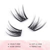 Picture of LANKIZ DIY Eyelash Extension,Cluster Lashes Individual Lash Extensions,72 Clusters, Soft and Lightweight 8-16mm Mix Resuale Wide Band Cluster Lashes for Home use (Sunshine-C-Curl)