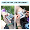 Picture of CAIYOULE Mini Photo Case Pouch for Fujifilm Instax Mini 11/9/8/7/7+/EVO/SQ Instant Camera Films Vogue Clear Picture Holder Bag (Star & Daisy)