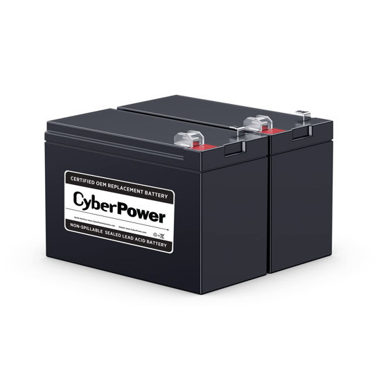 Picture of CyberPower RB1270X2C UPS Replacement Battery Cartridge, Maintenance-Free, User Installable, 12V/7Ah