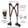 Picture of Camera Accessories Dual Harness Two Cameras - Shoulder Leather Strap - Multi Gear Double Camera Accessories DSLR/SLR ProInStyle strap by Coiro