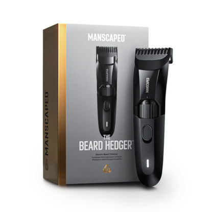 Picture of MANSCAPED® The Beard Hedger™ Premium Men's Beard Trimmer, 20 Length Adjustable Blade Wheel, Stainless Steel T-Blade for Precision Facial Hair Trimming, Cordless Waterproof Wet/Dry Clipper