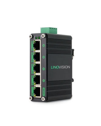  LINOVISION Industrial Gigabit POE+ Splitter with DC12V/DC24V/  POE 24V Output, Wide Voltage Input, IEEE802.3af/at POE to DC Power Supply  for Security Cameras, Access Control Systems : Electronics