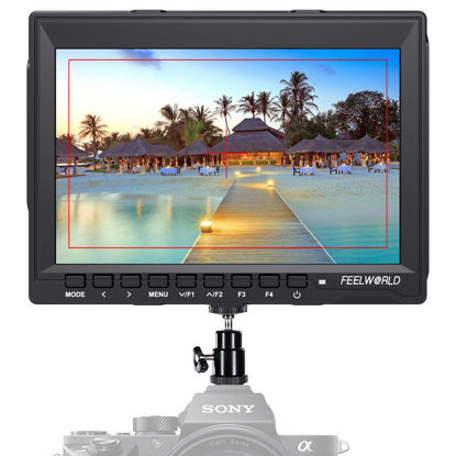 Picture of FEELWORLD FW759 Camera Monitor 7” HD 1280x800 Field Video LCD IPS Screen 1200:1 High Contrast Ratio for Steady Cam, DSLR Rig, Camcorder Kit, Handheld Stabilizer