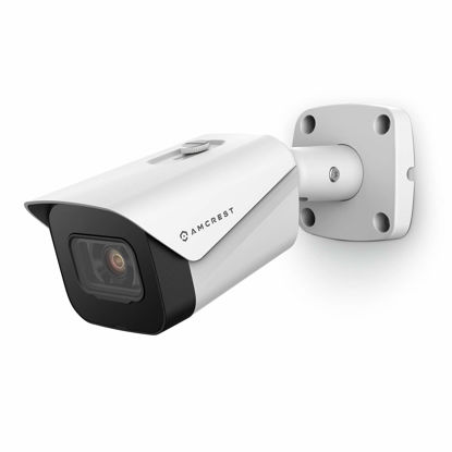 Picture of Amcrest UltraHD 4K (8MP) Outdoor Bullet POE IP Camera, 3840x2160, 98ft NightVision, 2.8mm Lens, IP67 Weatherproof, MicroSD Recording, White (IP8M-2496EW-V2)