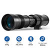 Picture of JINTU 420-800mm f/ 8.3 Manual Telephoto Zoom Lens + T-Mount for Canon EOS Rebel SL2 SL1 T3 T3i T4i T5 T5i T6 T6i T6s T7 T7i 4000D 6D 7D 60D 70D 77D 80D 5D II/III/IV 550D 650D SLR Camera Lenses