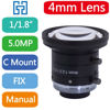 Picture of FA 4mm Machine Vision 1/1.8" Fixed Focus Lens Industrial Camera C-Mount Lens