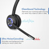 Picture of Leitner LH470 - Wireless Work Headset with Microphone - Zoom and Teams Headset - DECT USB Dongle Headset for Softphone, Computer, Laptop, and Tablet - Single or Dual-Ear Wearing Style