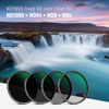 Picture of NEEWER 52mm Fixed ND Filter Kit ND1000 ND64 ND8 ND4 Neutral Density Filter Set Double Sided 30 Layer Nano Coatings/HD Optical Glass/ultra Slim/Water Repellent/Scratch Resistant/Waterproof Filter Pouch