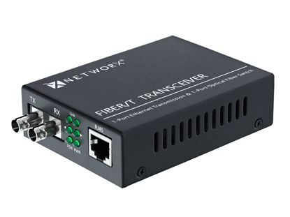 Picture of Gigabit Ethernet Fiber Media Converter - UTP to 1000Base-SX - ST Multimode, 5...