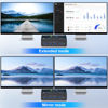 Picture of 8K USB 3.0 Displayport KVM Switch 2 Monitors 2 Computers 8K@30Hz 4K@144Hz,MLEEDA Dual Monitor Displayport 1.4 KVM Switches with 4 USB 3.0 Port for USB Device,Wired Remote and 4 Cables Included