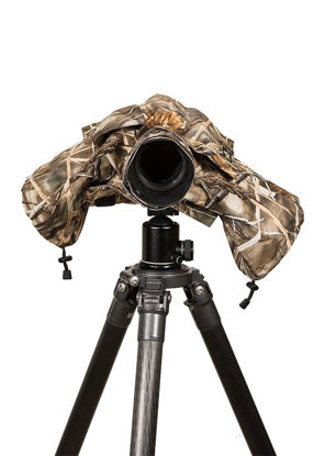 Picture of LensCoat Raincoat 2 Standard (Realtree Max 4) Camouflage Cover Sleeve Protection for Camera and Lens LCRC2SM4