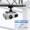 Picture of QualGear Pro-AV QG-KIT-TA-3IN-B Projector Mount Kit Accessory with A Truss Ceiling Adapter, 3" 1.5", Black