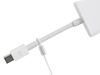 Picture of TetherTies Cable Tethers White 30 Pack | Patented Pre-Assembled Adapter Tethers | Secure Your Computers Adapters & Mac Dongles | Easy Installation | Free Crimping Tool