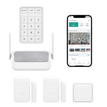 Picture of Wyze Home Security Core Kit: Hub, Keypad, Motion Sensor, Entry Sensors (x2); Compatible w/ Wyze Cam, Leak & Climate Sensors; 3 Mo. of 24/7 Professional Monitoring Service Incl., Subscription Required