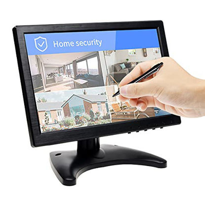 Picture of EYETOO Touchscreen Monitor 10.1 Inch IPS HD 1280x800 Portable Security Monitor with VGA/HDMI/USB Output for PC CCTV Monitor PS4, Xbox, Raspberry Pi