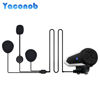 Picture of Yaconob Motorcycle Bluetooth Headset BT-S3NS 1000m Motorcycle Helmet Bluetooth Radio Intercom Wireless Interphone to 2-3 Riders (Waterproof/Handsfree/Stereo Music/FM Radio/GPS/MP3 (2 Pack)