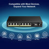 Picture of 8 Port 2.5G Unmanaged Ethernet Switch with 10G SFP, VIMIN 8-Port 2.5G Base-T Ports with 60Gbps Switching Capacity, Compatible 10/100/1000Mbps Network, One-Key VLAN, Metal Housing, Fanless, for Desktop