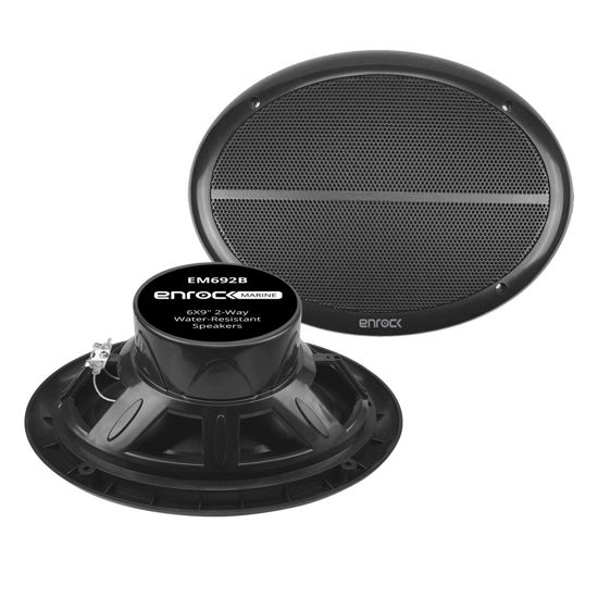 Picture of Enrock Marine EM692W Dual 6x9" Inch Weather Resistant Full Range Speakers 180 Watts Peak (Pair)