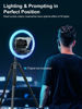 Picture of Teleprompter Kit, MOMAN MTRX 12’’ RGB Ring Light Teleprompters for Phone 70/30 Beam Splitting Glass RGB Light, with Tabletop Stand & Remote Control, Ring-Light-Smartphone-Teleprompter-Kit