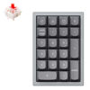 Picture of Keychron Q0 QMK/VIA Mechanical Numeric Keypad, Hot-Swappable Aluminum Frame Custom USB Wired Number Pad with RGB Backlit, Gateron G Pro Red Switch for Laptop Desktop Computer PC, Grey