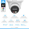 Picture of Amcrest UltraHD 4K (8MP) IP PoE AI Camera, 49ft Nightcolor, Security Outdoor Turret Camera, Built-in Microphone, Human Detection, Active Deterrent, 129° FOV, 4K@15fps IP8M-2779EW-AI (White)