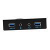 Picture of Lanyazet 3.5'' 2 USB3.0 A Hub + HD Audio to 20Pin Header Floppy Front Drive Panel