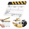 Picture of Bewinner 11.8x9.8in Director's Film Movie Slateboard Clapper Board, Film Clapperboard Acrylic Clapstick Photography Props Director Board Tool for Director or Film Fans(Yellow)