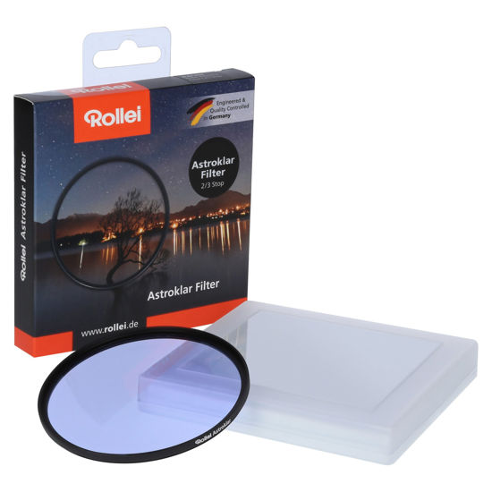 Picture of Rollei Astroklar Light Pollution Round Filter I 46mm Night Light Filter I Clear Night Filter for Astrophotography and Night Photography