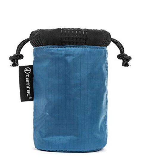 Picture of Tamrac Goblin Lens Pouch .6 |Lens Bag, Drawstring, Quilted, Easy-to-Access Protection - Ocean