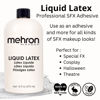 Picture of Mehron Makeup Liquid Latex | SFX Makeup | Halloween Latex Makeup | Latex Glue for Skin | Prosthetic Glue 16 fl oz (473 ml)) (Clear)