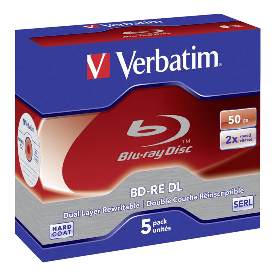 Picture of Verbatim BR BD-RE Dual-Layer 50GB scratchGuard 5p