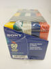 Picture of 50 Pack Sony Floppy Disk Diskettes 3.5" MFD-2HD Assorted Colors IBM Formatted