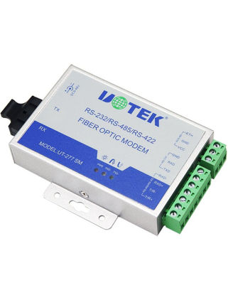 Picture of UTEK UT-277SM-ST RS-232/422/485 to Optical Fiber Media Converters