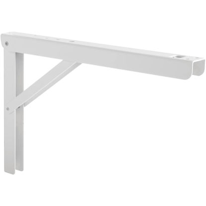 Picture of Knape & Vogt Folding L Bracket 12" 750 Lb Steel White