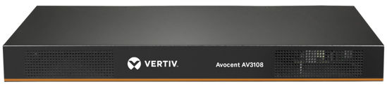 Picture of Vertiv Avocent AV3000 Rackmount KVM Over IP Switch, 8 Port KVM switches, Common Access Card (CAC), Local and Remote Access, Centralized Management, VGA, DisplayPort, DVI, HDMI, VGA Cable (AV3108-400)