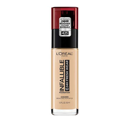 Picture of L’Oréal Paris Cosmetics Infallible 24 Hour Fresh Wear Foundation, Lightweight, Linen, 1 oz.