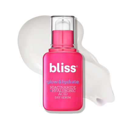 Picture of Bliss Glow and Hydrate Serum - Niacinamide + Hyaluronic Acid - 1 Fl Oz - Improves Dullness and Hydrates Skin - Replenishes and Defends Skin - Lightweight Hydration - Clean - Vegan & Cruelty Free