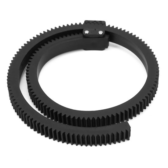 Picture of PUSOKEI Adjustable Gear Ring for Follow Focus, Follow Focus Len Gear Ring Belt for 46‑92mm/1.8‑3.6in Diameter Lens, for All DSLR Cameras, Video Camera, DV, HDV, HD Camera