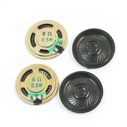 Picture of uxcell 4 Pcs 36mm 0.5W 8 Ohm Internal Magnet Speaker Loudspeaker for DVD/EVD