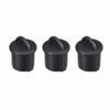 Picture of uxcell Silicone BNC Anti-Dust Stopper Cap Cover for Female Port Black 20pcs