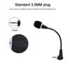 Picture of Alishaday Mini Microphone Mini Notebook Microphone 3.5 mm Socket Notebook Microphone, Compatible for PC Laptop Notebook (1 Piece/Black)