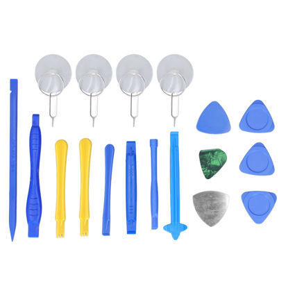 Picture of Disassembly Tools, Triangular Sheet No Damaging 19 Piece Plastic Spudger Surface for Mobile Phones Laptops Glasses