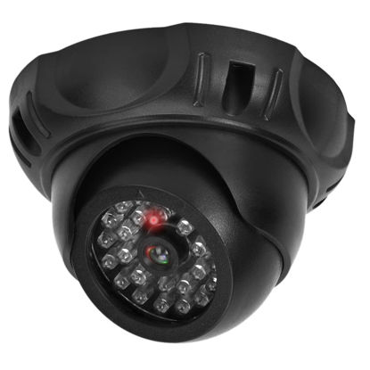 Picture of Dummy Security Camera, Portable Reusable Black Simulation Camera for Supermarkets for Parking Lots for Hotels